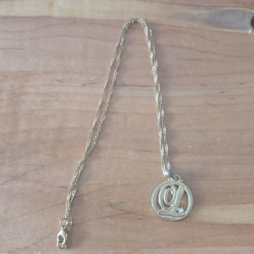 Antique Gold Necklace with Twisted Design #4